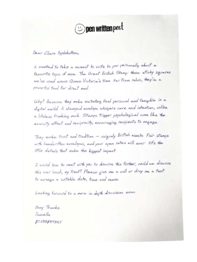 Pen Written Post