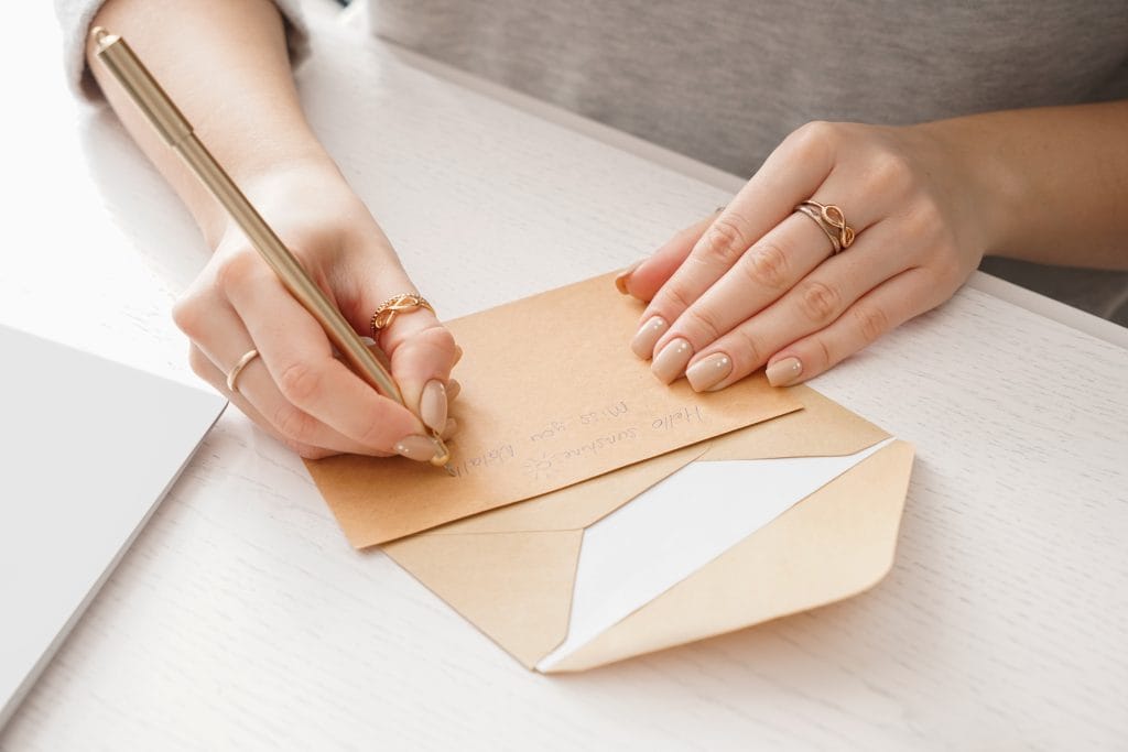 handwritten english letters